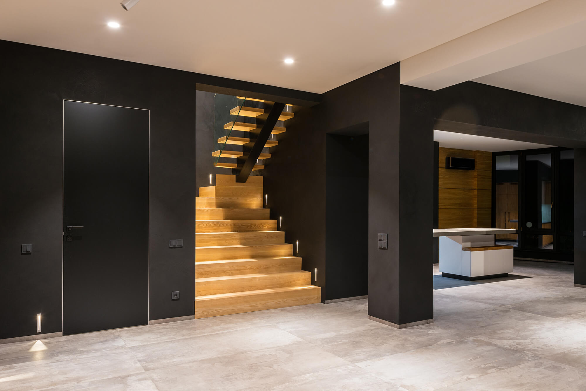 Дверь с архитектурным покрытием Samsung Interior TG4023 в интерьере